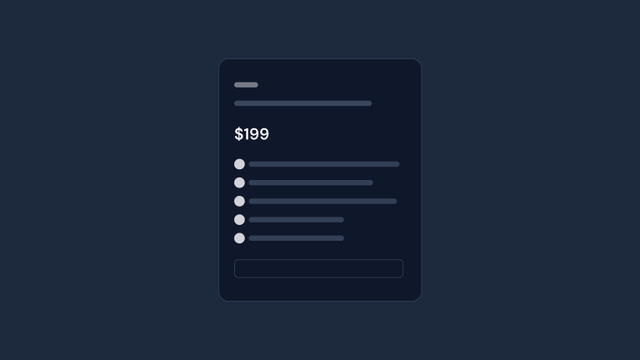 PricingPlan preview